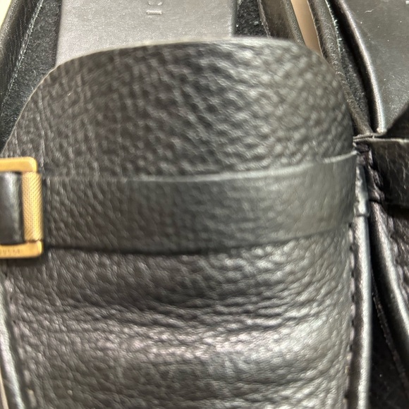 Gucci Leather Slippers / Slides, black, buckle detail, 110104, Size 8 - Picture 3 of 14